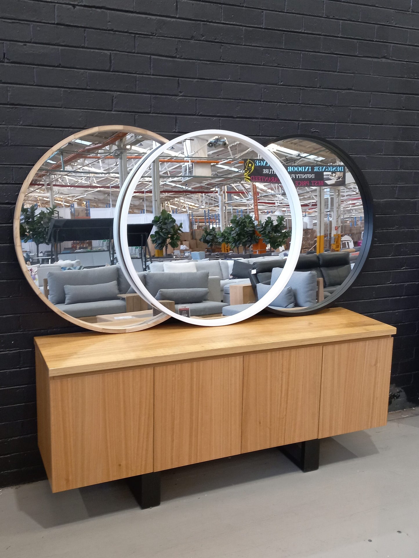 Mirror – JX Round White – 110cm