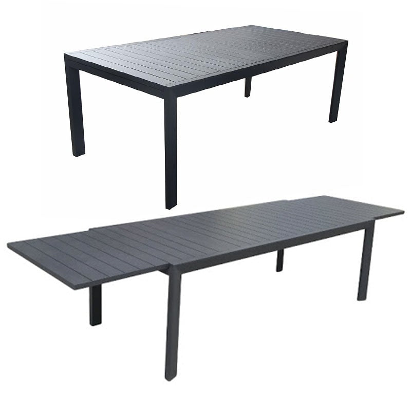 Eclipse Extension Dining Table – Gunmetal