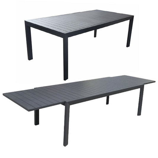 Eclipse Extension Dining Table – Gunmetal