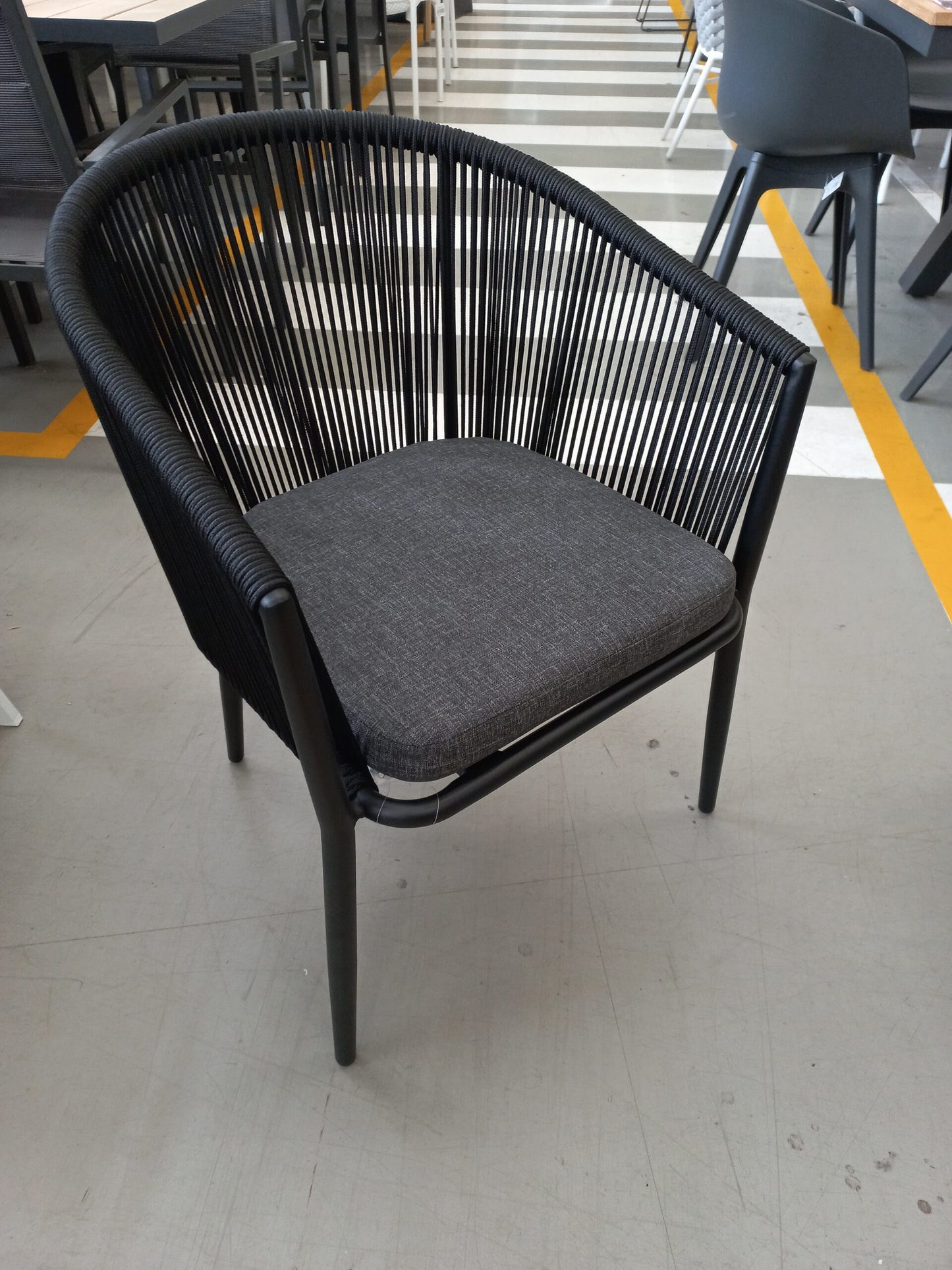 Avery Dining Chair – Black Rope