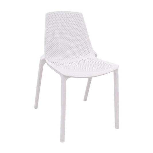 Cafe Resin Dining Chair – White