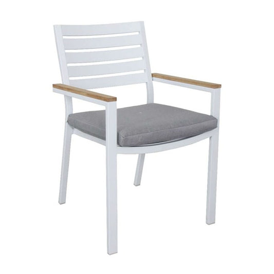 Clay Dining Chair with Cushion – White