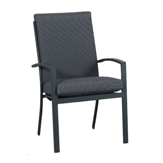 Matzo High-Back Dining Chair – Gunmetal