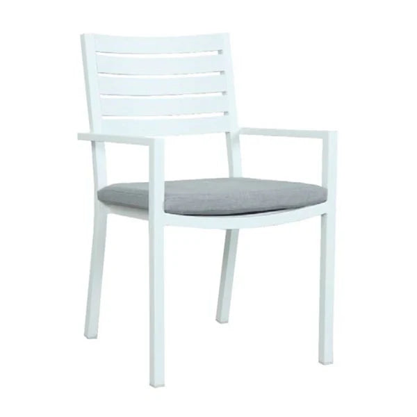 Mayfair Dining Chair with Cushion - White