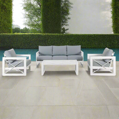 Westhampton Lounge Set – Matte White