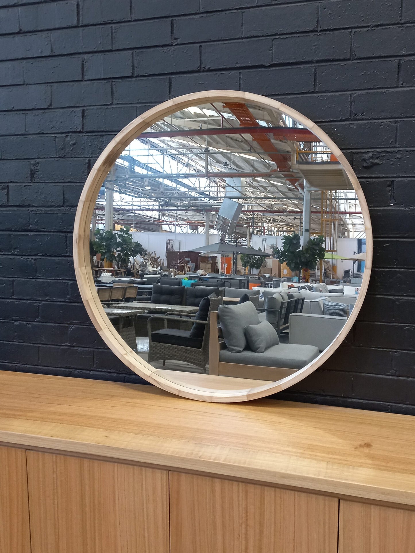 Mirror – JX Round Natural – 110cm