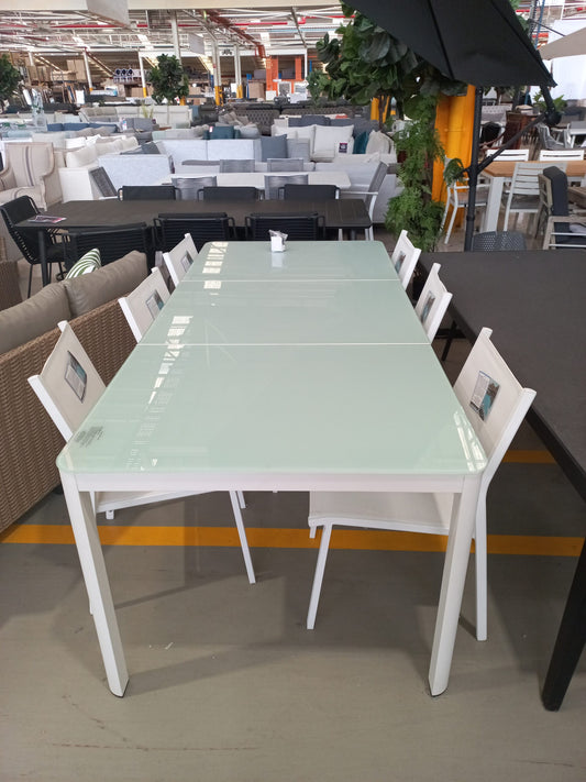 Le Blanc Dining Table – White – Table Only